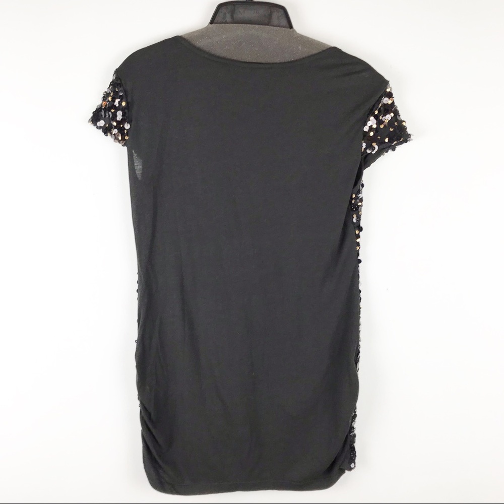 Victoria’s Secret Ludi Sequin Embellished Women's Black V Neck Top Size Medium - Picture 3 of 8
